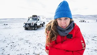 BLIZZARD! Van Life Iceland (final episode…)