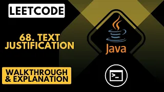 LeetCode 68 Text Justification Java