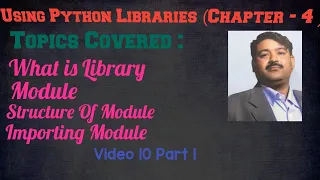 Class XII Chap 4 Using Python Libraries 10 Part 1