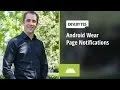 DevBytes - Android Wear Page Notifications