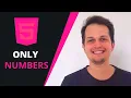 How to make an input accept just numbers in HTML