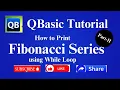 How to print Fibonacci Series in QBasic Fibonacci Series in QBasic in Hindi