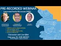 Augmented Reality Microscope Webinar - Dr Liron Pantanowitz Dr Dan Rudmann