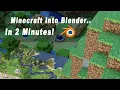 Import Minecraft Worlds Into Blender In 2 Minutes