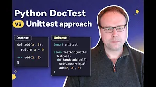 Python DocTest vs Unittest approach