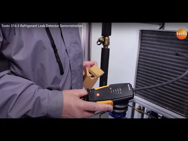 Video thumbnail for the Testo 316-3 Refrigerant Leak Detector Demonstration