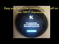 How to fix the nest thermostat - error e73