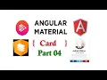 Angular 12 Material Tutorial Angular card example in Hindi Angular with testycodeiz