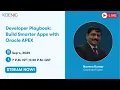 Developer Playbook Build Smarter Apps with Oracle APEX