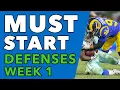 Defense Start Em Sit Em - Fantasy Football Week 1