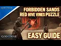 God of War Ragnarok - Forbidden Sands Red Hive Vines Puzzle EASY