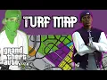 The ocult GTA V Gangs territories on MAP Complete