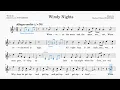 Windy Nights Stanford ABRSM Grade 3 List B 76 bpm Sing-Along