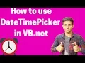 How to Use DateTimePicker in vb net Shubham Jangid