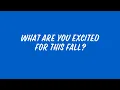 What Are You Excited for This Fall Welcome Home DePaul