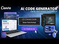 How To Use Canva Code AI Canva AI Code Generator Tutorial