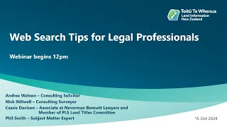 Web Search Tips for Legal Professionals webinar
