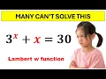 Math Olympiad Exam Lambert W Function