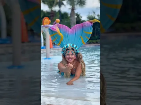 Waiting for you at Orlando World Center Marriott like…🩵Come sea me on select dates! #mermaid