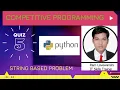 String Based Program in Python Count Number of Words in a String Competitive Programming