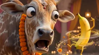 FUNNY COW DANCE BANANA │ Cow Song and Cow Videos (Animals Cute)