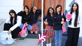 Schools in the past Vs the present! Yasmina helped us -Shfa