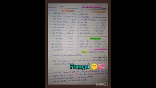 الدرس الاول فرنساوي تانيه ثانوي ترم اول    دندنها