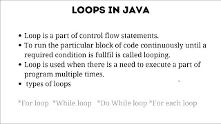 Chapter 18 Java loops Java programming free tutorials tech krishush