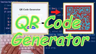 how to Create a QR Code Generator in HTML CSS JavaScript PHP Store Display with Memory
