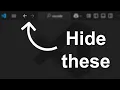 VS Code Hide Buttons in the Title Area