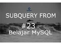 Subquery From MySQL Bahasa Indonesia