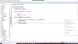 JAVA Programming CW Overload ToString with Complex