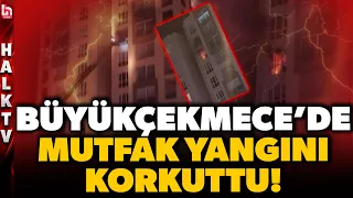 Büyükçekmece'deki yangın mutfaktan çıktı, tüm katı sardı: Mahsur kalan 3 kişi nasıl çıkarıldı?