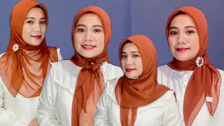 Download #4 tutorial hijab segi empat untuk kondangan \u0026 kerja, #subscribe #hijab #style #tutorial MP3