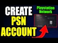 How to Create a PSN ACCOUNT ON PS5 EASY TUTORIAL 2023
