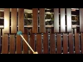 B-flat melodic minor scale xylophone or marimba