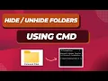 Folder using CMD in Windows 11 10 Easy Way