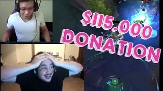 115,000$ Donation To GreekGodx on Twitch! (90,000£) | Shiphtur Got Tilted | Faker TF| Lol Moments