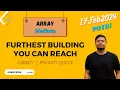 Leetcode 1642 Furthest Building You Can Reach Priority Queue Greedy POTD 17Feb2024