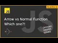 Ep3 - Arrow Function vs Normal Function in JavaScript