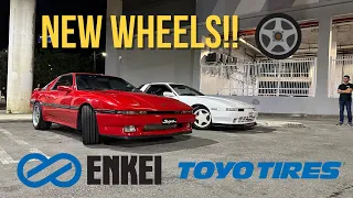 NEW WHEELS for my Supra Enkei RPF1 Toyo R888R