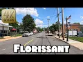 Driving Around Old Town Florissant Missouri in 4k
