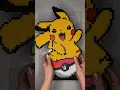 3D Pikachu Perler Bead Led
