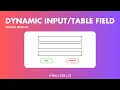 How to Add and Remove Input Field JavaScript Simplest Method frontendDUDE