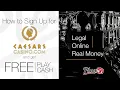 Caesars Online Casino NJ Sign Up Use Code PLAYFREE25 for 25 Free - No Deposit Required