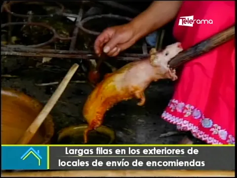 Largas filas en los exteriores de locales de envío de encomiendas