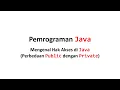 Mengenal Hak Akses di Java Perbedaan Public dengan Private