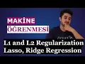 Python ile Makine Ogrenmesi 17 L1 and L2 Regularization Lasso Ridge Regression