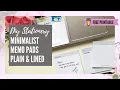 FREE PRINTABLE - MINIMALIST MEMO 3x3 DIY MEMO PADS