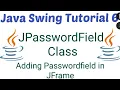 Adding JPasswordfield class in JFrame